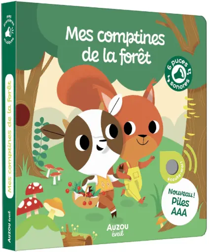 [AUZEV230029-1] Livre sonore "Mes comptines de la forêt"
