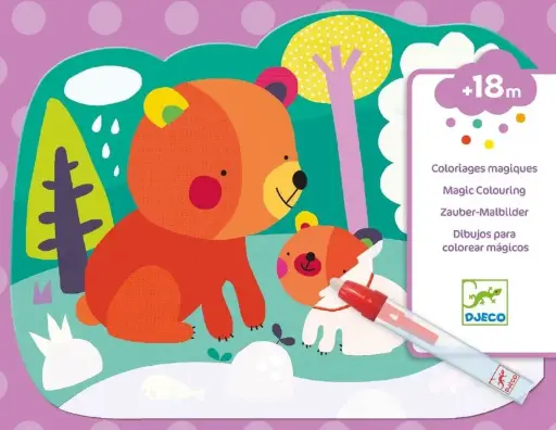 [DJ09064] Coloriages magiques "Caché dans les bois"