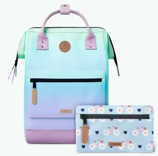 [CABMYKONOS] Sac à dos Cabaia avec deux pochettes interchangeables "Mykonos" taille L