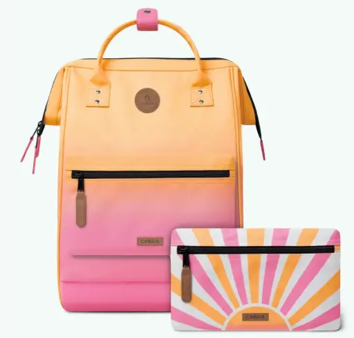 [CABCABOURG] Sac à dos Cabaia avec deux pochettes interchangeables "Cabourg" taille L