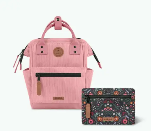 [CABGOLDCOAST] Sac à dos Cabaia avec deux pochettes interchangeables "Gold Coast" taille XS  