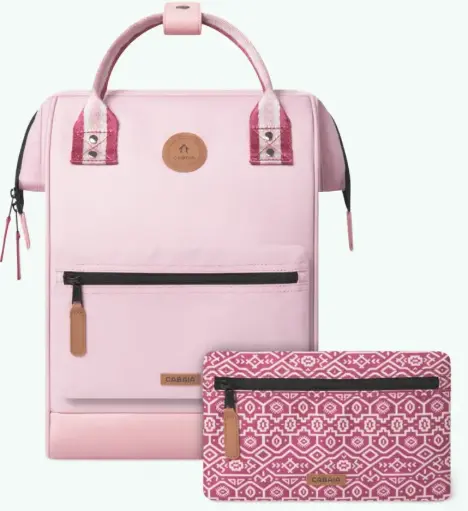 [CABASSOUAN] Sac à dos Cabaia avec deux pochettes interchangeables "Assouan" taille M