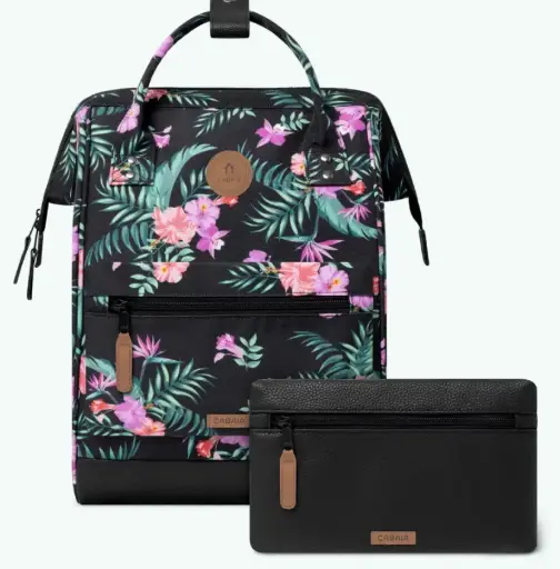 [CABVALLADOLID] Sac à dos Cabaia avec deux pochettes interchangeables "Valladolid" taille M