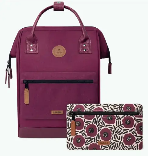 [CABNICE] Sac à dos Cabaia avec deux pochettes interchangeables "Nice" taille M