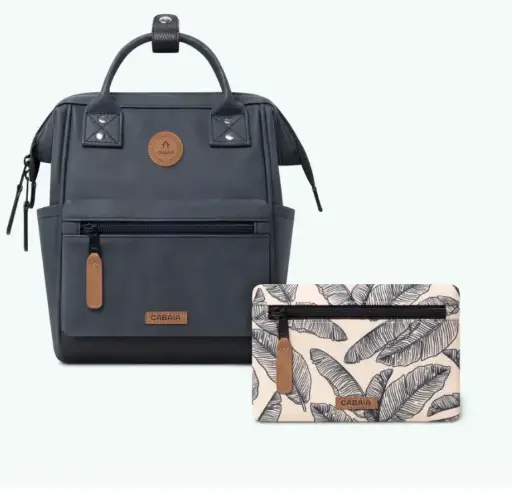[CABLEHAVRE] Sac à dos Cabaia avec deux pochettes interchangeables "Le Havre" taille XS