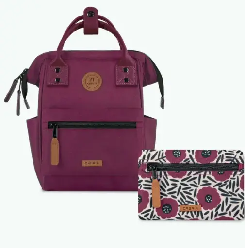 [CABNICE] Sac à dos Cabaia avec deux pochettes interchangeables "Nice" taille XS