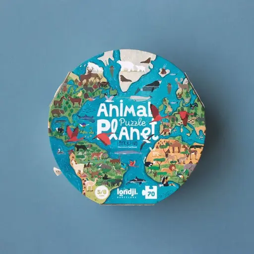[LONPZ602U] Puzzle "Animal Planet" avec cahier d'explorateur - 70 pièces