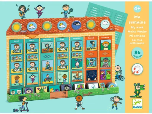 [DJ08369] Tableau magnétique "Ma semaine"