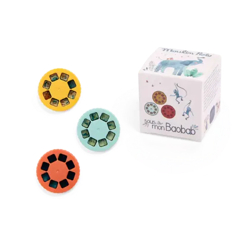 [MR669363] Boîte de 3 disques pour lampe à histoires "Sous mon Baobab"