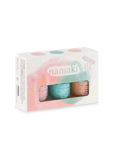 [NAM110928] Coffret de 3 vernis à ongles et lime "Délices d'été"