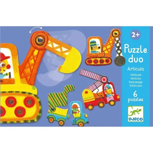 [DJ08170] Puzzle Duo "Articulo Véhicules"