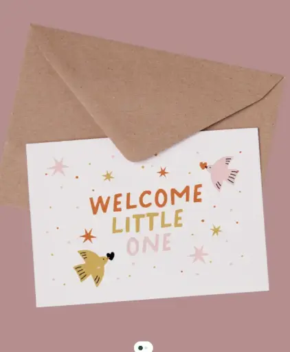 [Lespetitesdateswelcomelittleone] Carte "Welcome little one" 