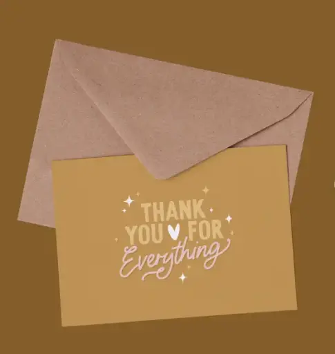 [Lespetitesdatesthankyouforeverything] Carte "Thank you for everything"     