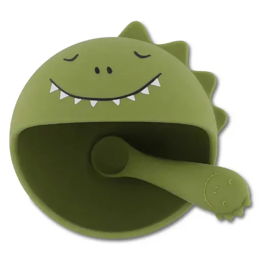 [TRI96-763] Premier set repas pour bébé "Dino"