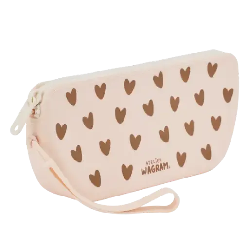 [WAGSKU100_001] Trousse en silicone "Crème"