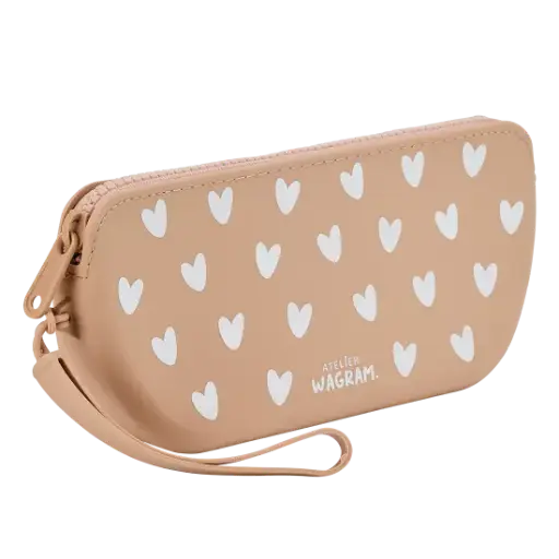 [WAGSKU100_002] Trousse en silicone "Nougat"