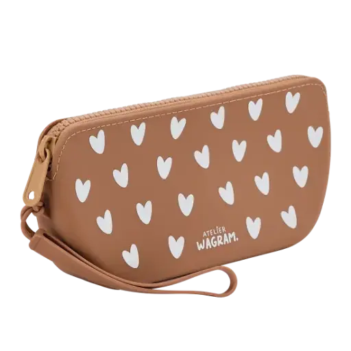 [WAGSKU100_003] Trousse en silicone "Caramel"