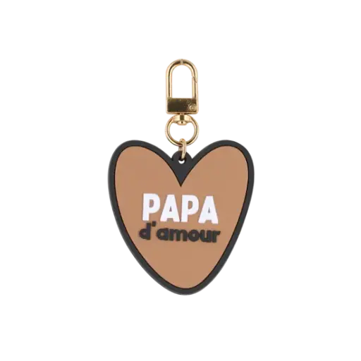 [WAGSKU050_043] Porte-clés coeur "Papa d'amour"