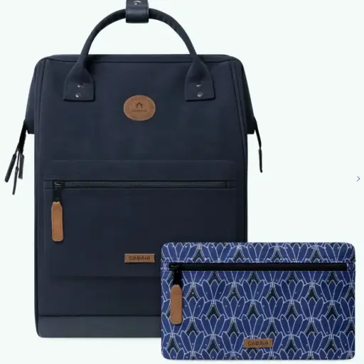 [CABZURICH] Sac à dos Cabaia avec deux pochettes interchangeables "Zurich" taille L