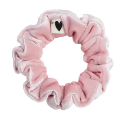 [WAGSKU115_003] Mini chouchou velours rose irisé