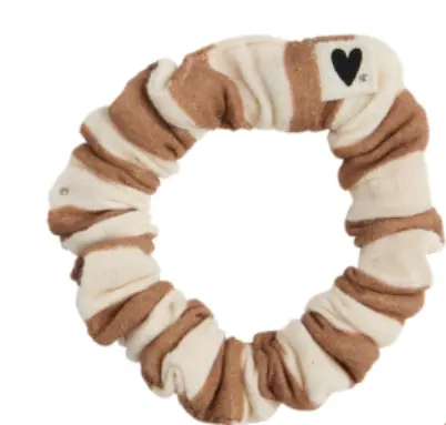 [SKU115_004] Mini chouchou en gaze "grandes rayures"