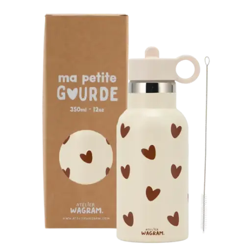 [WAGSKU067_002] Gourde isotherme 350ml "Crème à cœurs" 