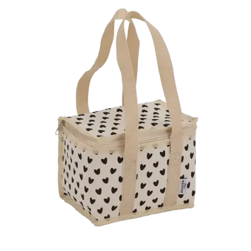 [WAGSKU059_001] Sac de transport isotherme "Écru à cœurs"
