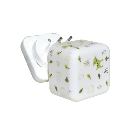 [CLO1200-FO-EU] Veilleuse nomade "Cube.b" - forêt