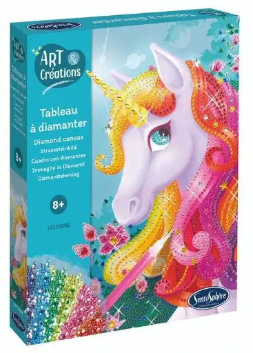 [SEN32550] Tableau à diamanter "Licorne"