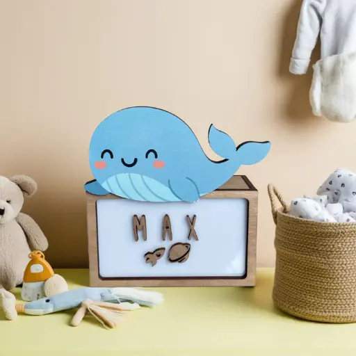 [VINLSP26] Lampe personnalisable "Baleine"