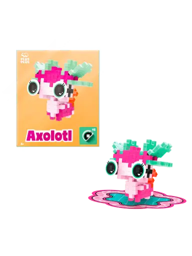 [PLU4367] Plus Plus sachet - Axolotl rose