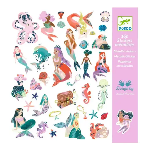 [DJ09553] Stickers métallisés "Scintillantes Sirènes"