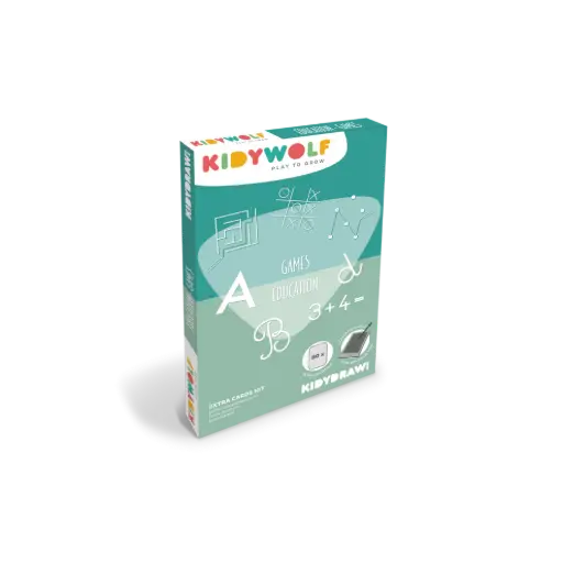 [KIDYDRAWMINI-GAM-EDU] Cartes supplémentaires pour tablette à dessin Kidydraw "Games/Education"