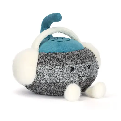[JELAS2CURS] Peluche pierre de curling "Cariss Curling Stone"