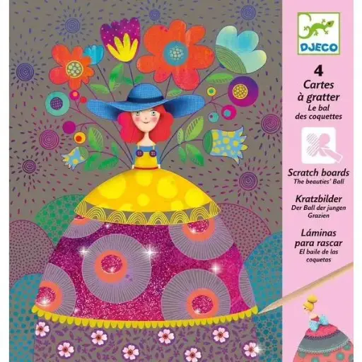 [DJ09725] Cartes à gratter "Le bal des coquettes"