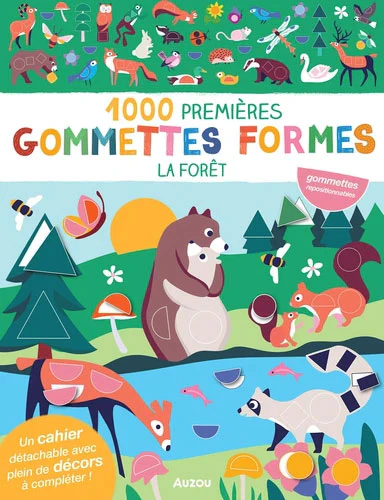 [AUZAC250025-1] 1000 premières gommettes formes "la forêt"